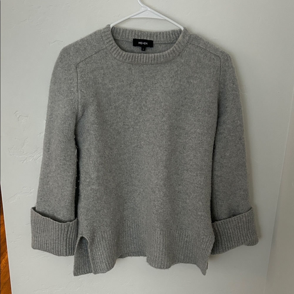 Me+Em Merino Cashmere Crew Neck Sweater - sz small